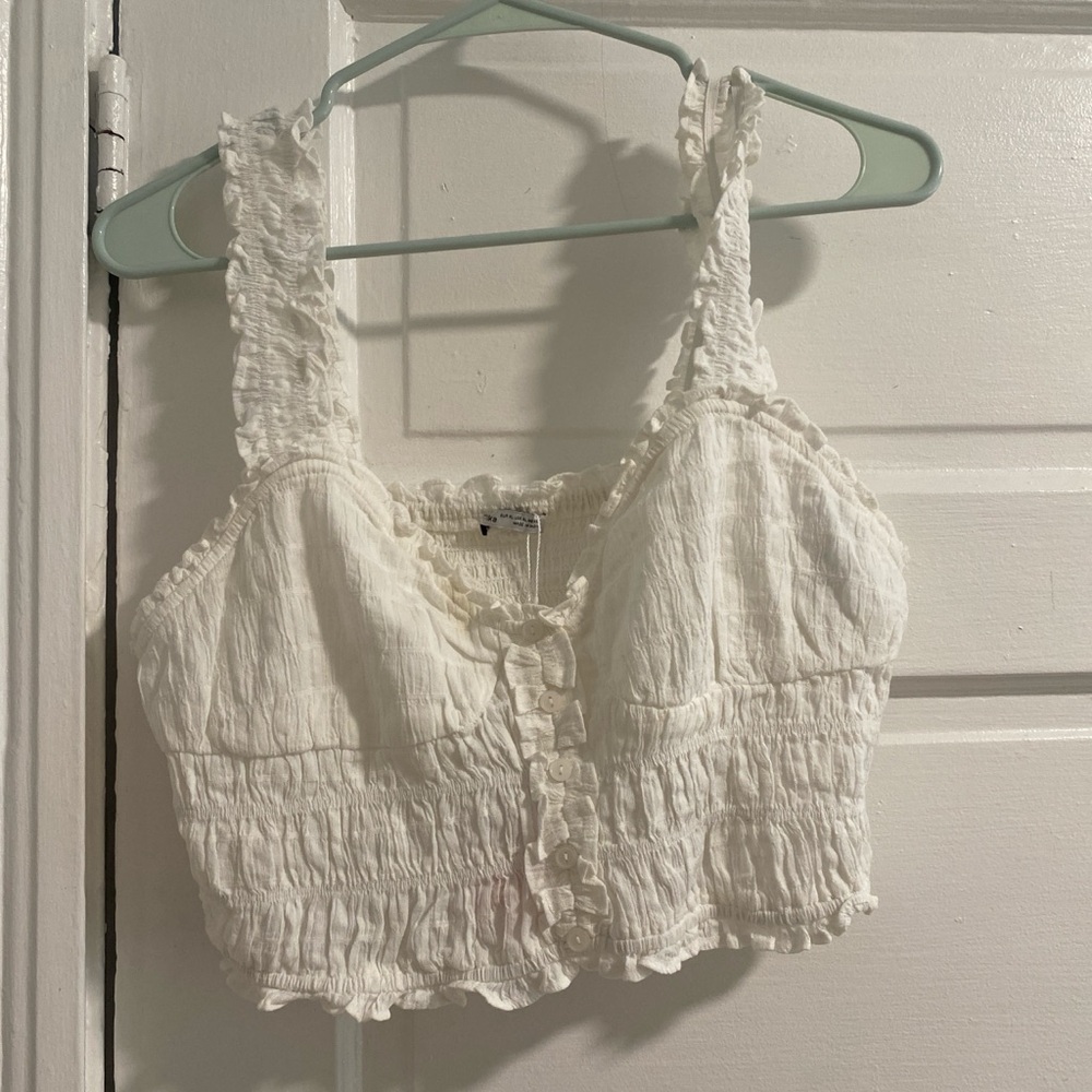 XL white bershka cami top!